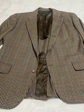 Brooks Brothers Brown Multi-Check Sport Coat
